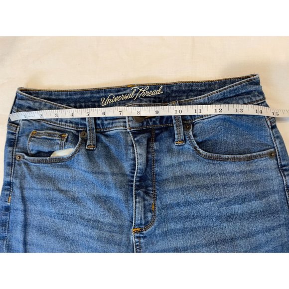 Universal Thread Womens Jeans Skinny Leg High Rise Distressed Cotton Blue 8/29R - Picture 3 of 11
